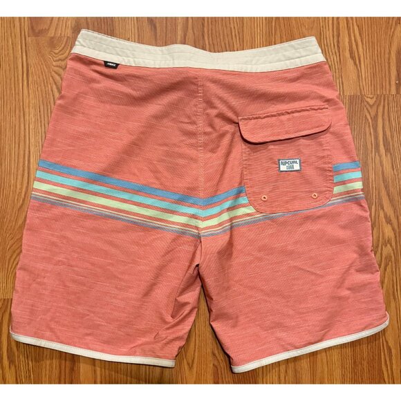 Rip Curl Mirage Ultimate Board Shorts Mens 32 8" Striped Swim Trunks - Picture 2 of 6